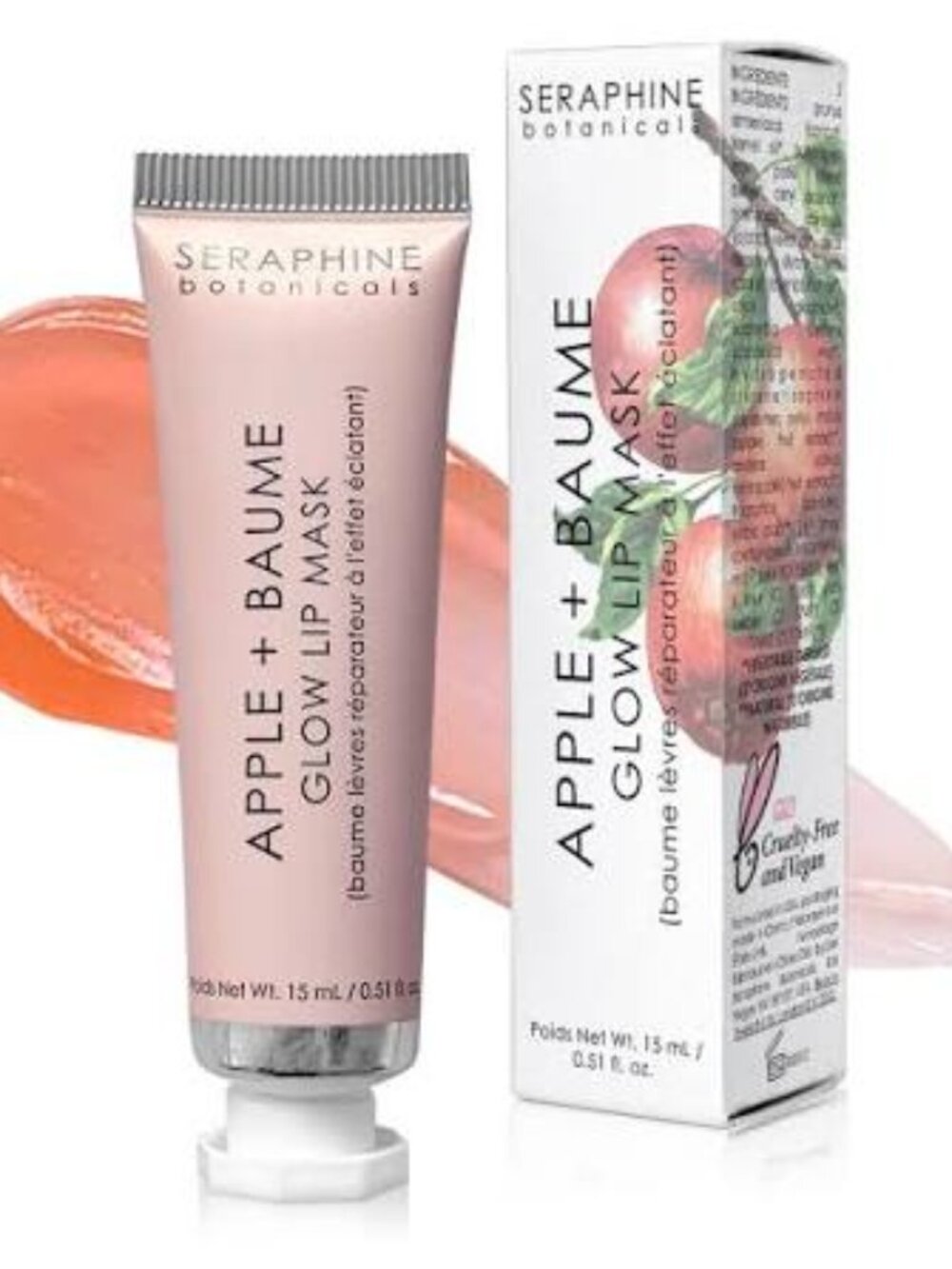 NEW Seraphine Botanicals Apple+Baume Glow Lip Mask